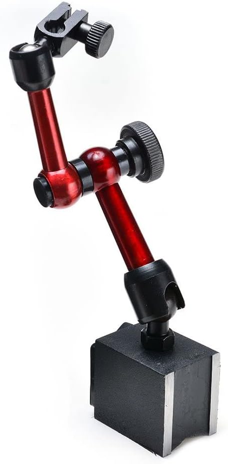 Tiardey 45x30x36mm Verstellbarer Magnetfuhalter für Digitale Messuhr - Rot