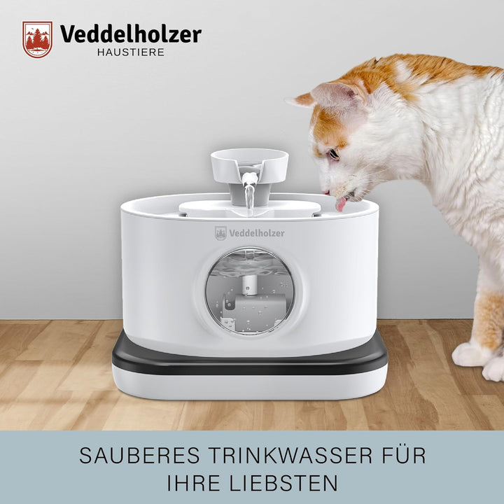 Veddelholzer 6 Stück Katzenbrunnen Filter + 3 Stück Ersatz Schwamm - Original Filter für alle Veddel
