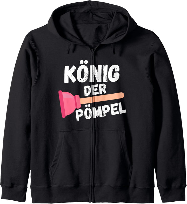 König der Pömpel Klempner Heizung Anlagenmechaniker Kapuzenjacke