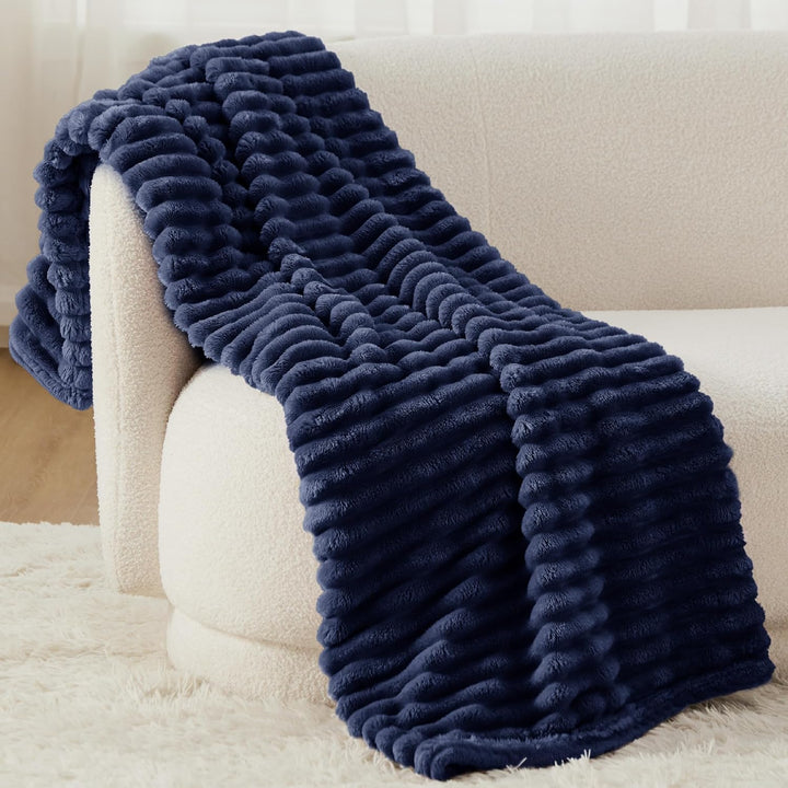 BEDSURE Kuscheldecke für Zimmer Deko - Wolldecke & Fleecedecke, Sofadecke, Weiche Warme Grobe Kordde