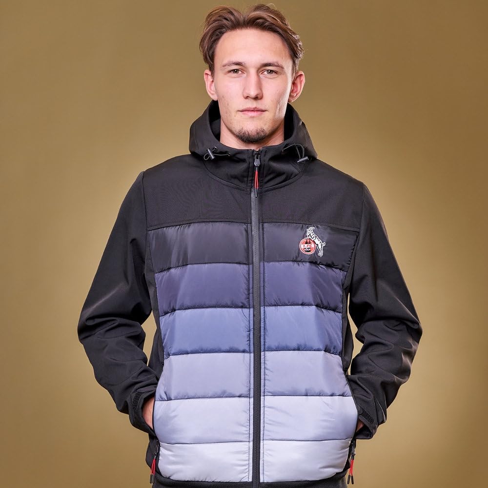 1. FC Köln Jacke Wolkenburgstrasse XXL Schwarz, XXL Schwarz