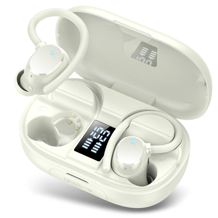 Bluetooth Kopfhörer Sport, 128Std 2026 Kopfhörer Kabellos Bluetooth 5.3, 3D-Stereo Tiefer Bass IP7 W