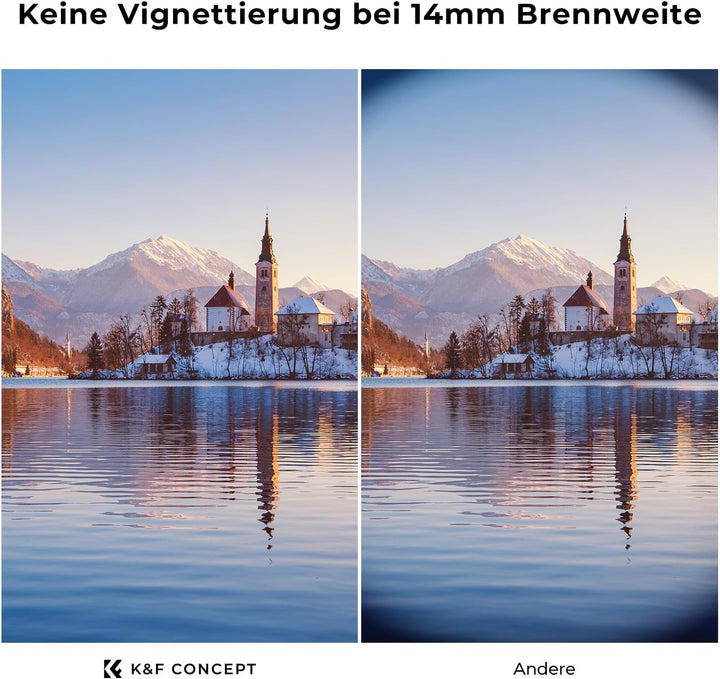 K&F Concept Nano D-Serie ND Filter 82mm Variabler Graufilter ND2-ND400 (1-9 Blendenstufen), 82mm