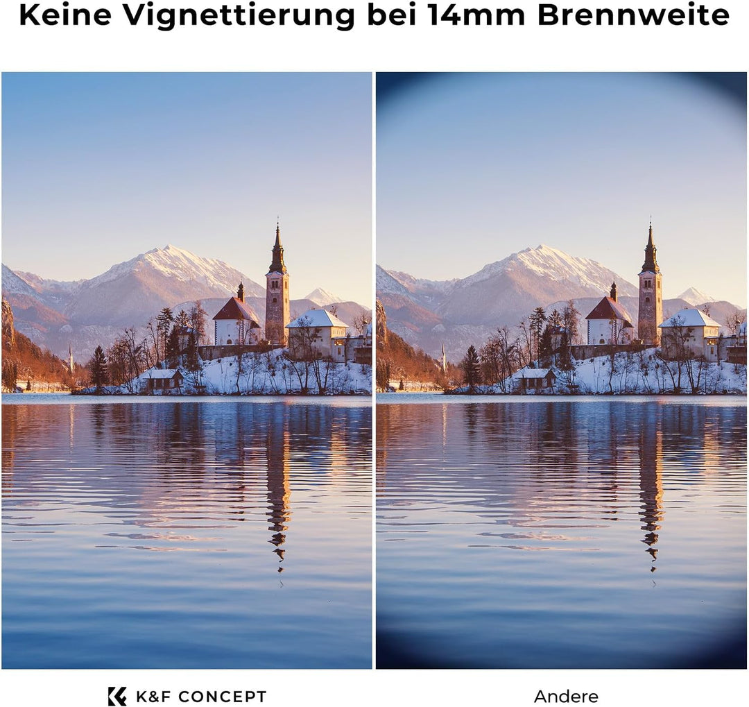 K&F Concept Nano D-Serie ND Filter 77mm Variabler Graufilter ND2-ND400 (1-9 Blendenstufen), 77mm