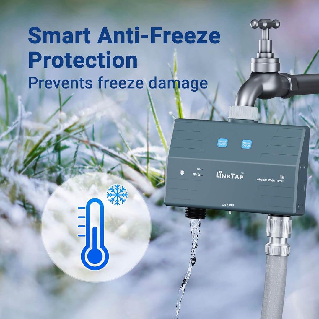 LinkTap D1 Drahtlose Bewässerungscomputer - Erfordert Gateway - Smart Wasserzeitschaltuhr mit 2 Ausg