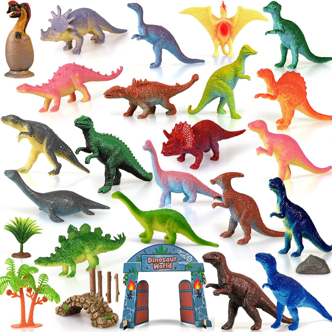iZoeL Adventskalender 2025 Dinosaurier Kinder Jungen Dino Adventskalender 24 Dinosaurfiguren Füllung