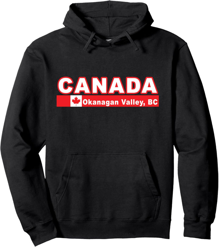 Canada Flag and Okanagan Valley Pullover Hoodie