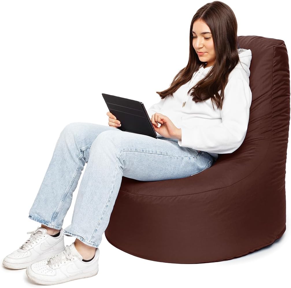 PATCH HOME Gamer Kissen Lounge Kissen Sitzsack Sessel Sitzkissen Bean Bag + Würfel/Hocker mit Reissv