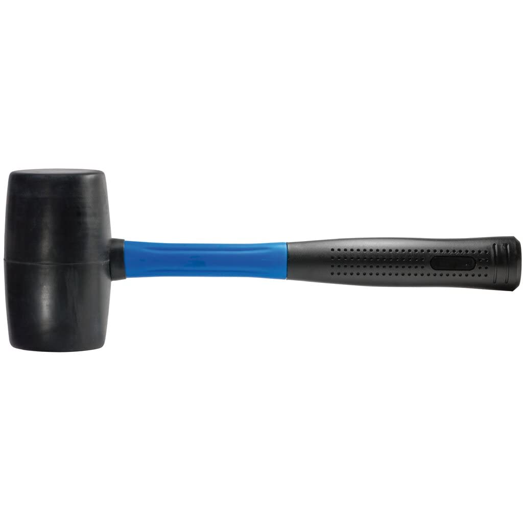 SW-Stahl 50712L Gummihammer Fiberglas-Stiel 1200 g I leichter Gummi Hammer I Hammer für Möbel Repara