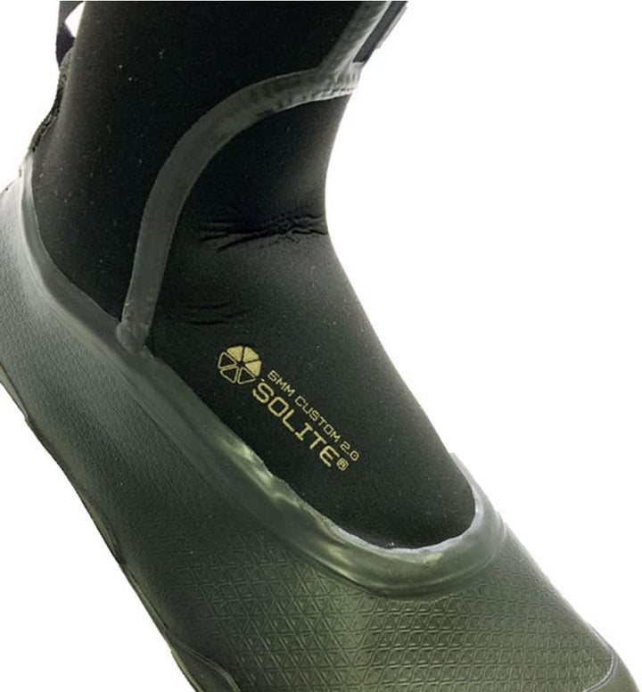 Solite 2025 Custom 2.0 3mm Wetsuit Boots 21004 - Black/Gum - 6 UK, 6 UK