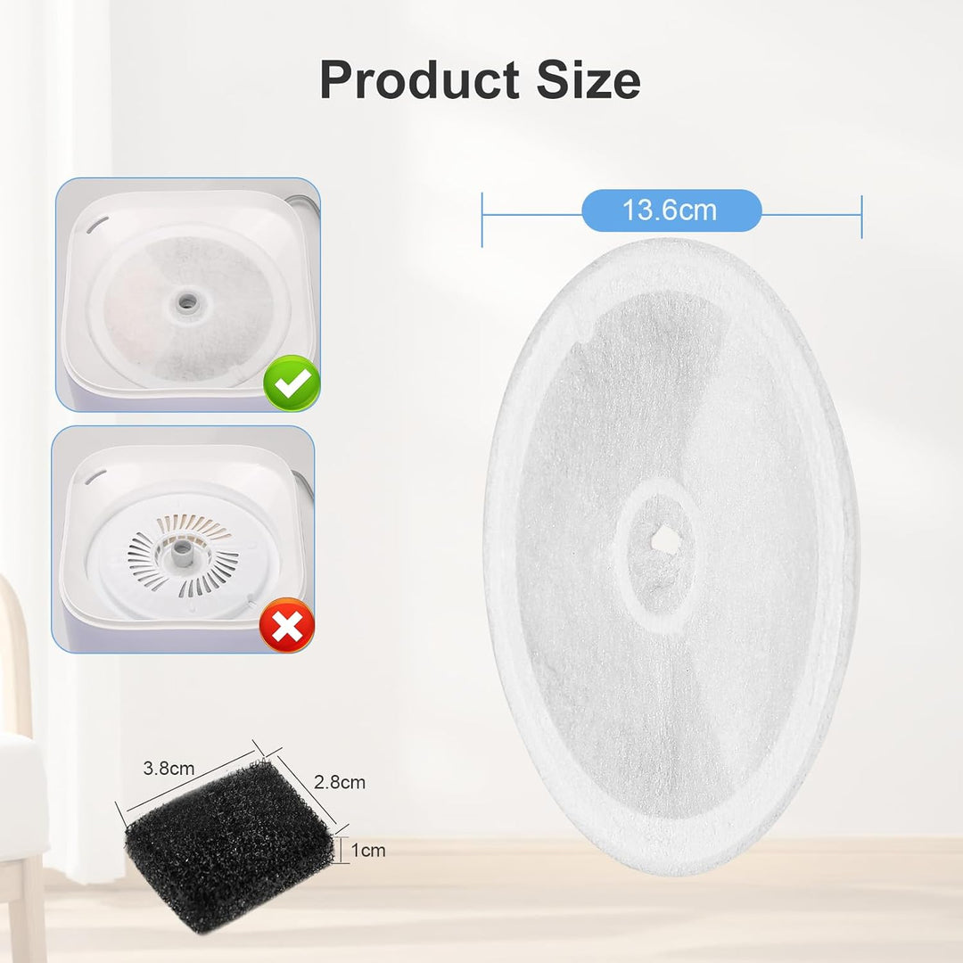 Katzenbrunnen Filter, Filter Unit 3.0 Harz und Aktivkohle Katzen Hunde Trinkbrunnen kompatibel mit E