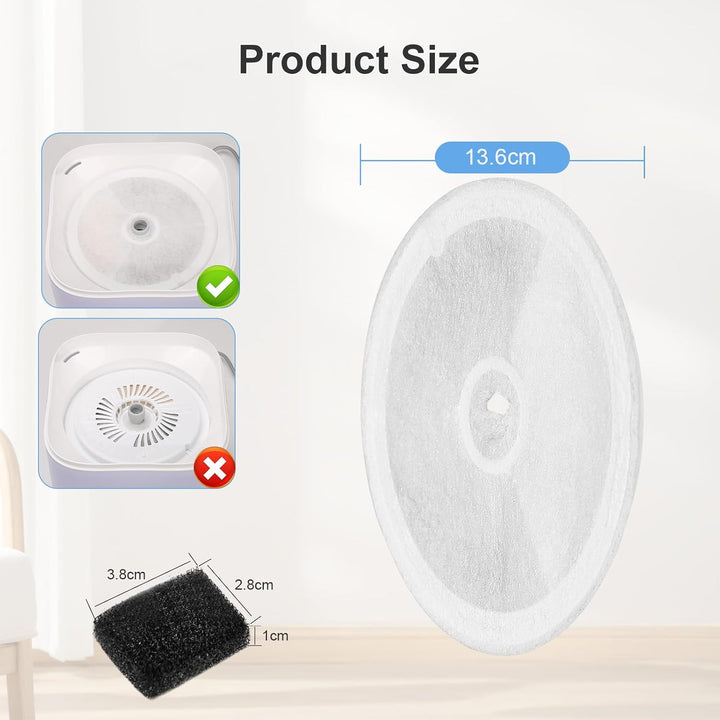 Katzenbrunnen Filter, Filter Unit 3.0 Harz und Aktivkohle Katzen Hunde Trinkbrunnen kompatibel mit E