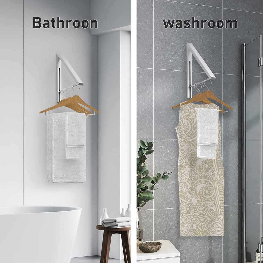Klappbarer Kleiderhaken Garderobenhaken Wand-Kleiderständer Kleiderlüfter Wandgarderobe, Platzsparen