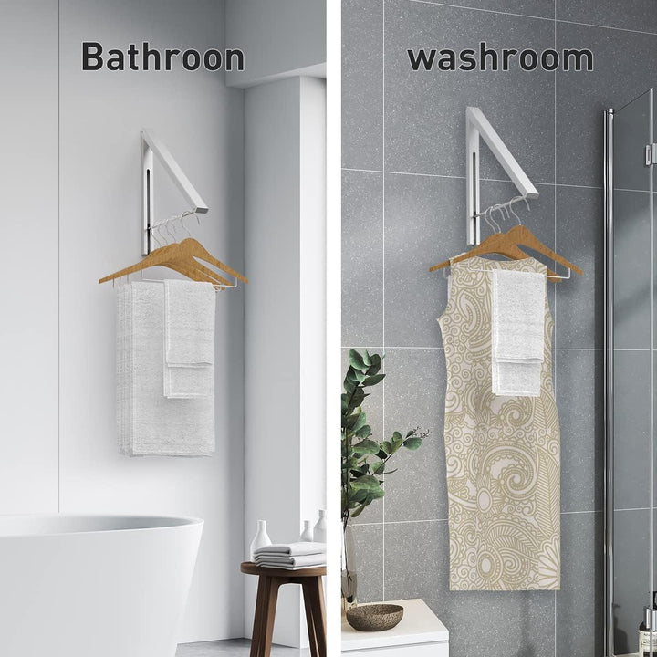Klappbarer Kleiderhaken Garderobenhaken Wand-Kleiderständer Kleiderlüfter Wandgarderobe, Platzsparen