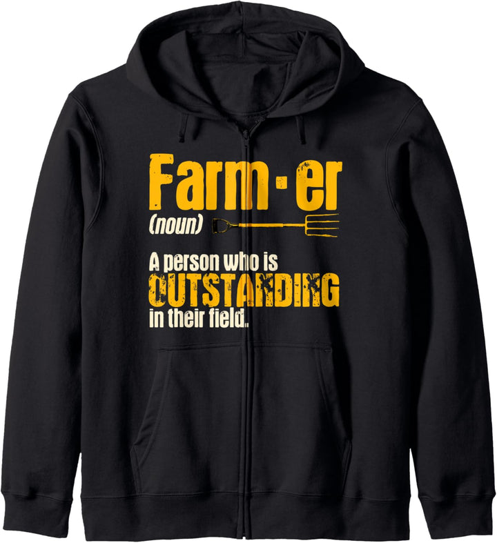 Farmer Funny Definition Farm Rancher Farming Kapuzenjacke