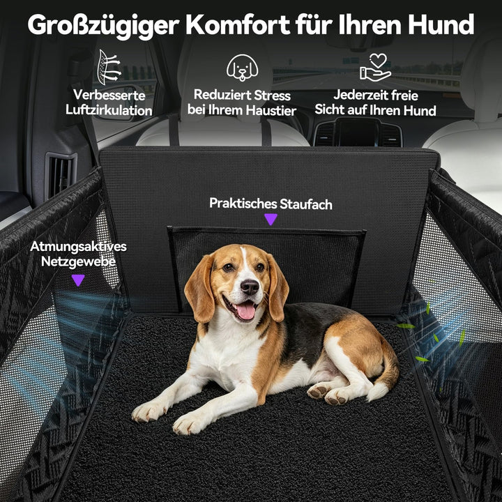 hundeautositz Hundesitz bis 15kg – Sicherer Autositzbezug für Rücksitz, Robuster Hunde-Boostersitz m