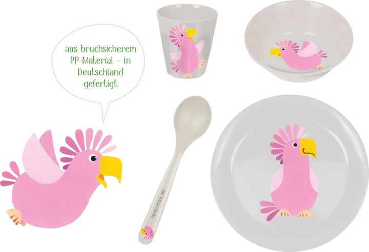 DIE SPIEGELBURG - Geschirr Geschenkset Kakadu - Freche Rasselbande