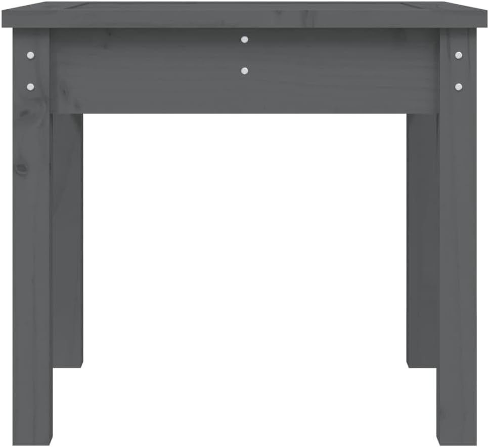 vidaXL Gartenbank Grau 50x44x45 cm Massivholz Kiefer 50 x 44 x 45 cm Graue Kiefer, 50 x 44 x 45 cm G