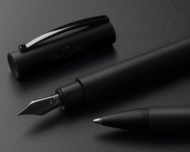 Faber-Castell Tintenroller Ambition All Black Limited Edition kugelschreiber, kugelschreiber
