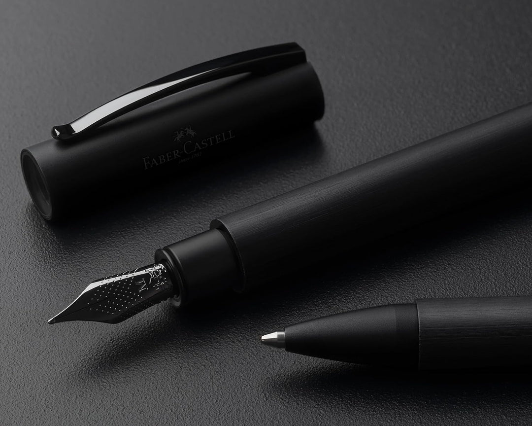 Faber-Castell Tintenroller Ambition All Black Limited Edition kugelschreiber, kugelschreiber