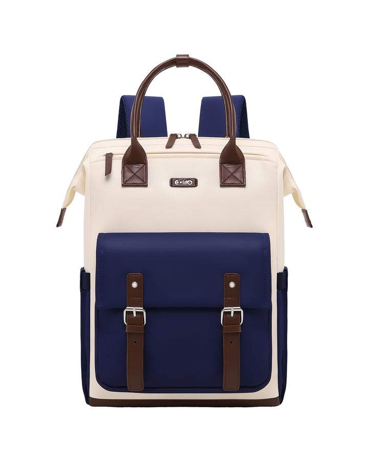 COOLIFE Rucksack Damen, 15.6 Zoll Laptop Rucksack, Leicht Tagesrucksack für Universitäten, Pendeln u