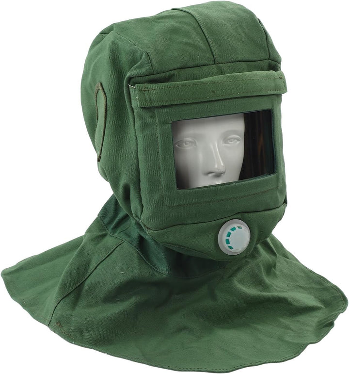 Sandstrahl-Haubenkappe, Segeltuch-Schal, Sandstrahler-Schutzmaske, Anti-Staub-Haube, Sandstrahler-We