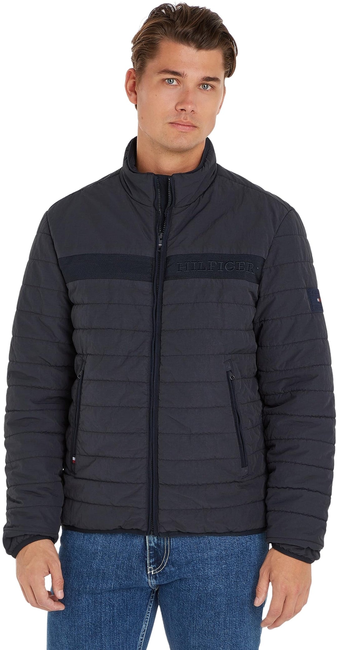 Tommy Hilfiger Herren Gepolsterte Jacken S Blau (Desert Sky), S Blau (Desert Sky)