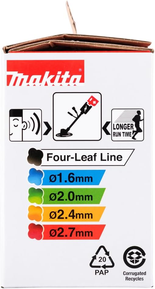 Makita 191D91-7 2-Fadenkopf Tap&Go M8 x 1,25, Linksgewinde, Ø 102 mm, mit 2,0 mm Four-Leaf Mähfaden,