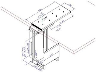 LINDY PC-Halterung zum Anbringen Unter dem Schreibtisch, 40284 Single, Single