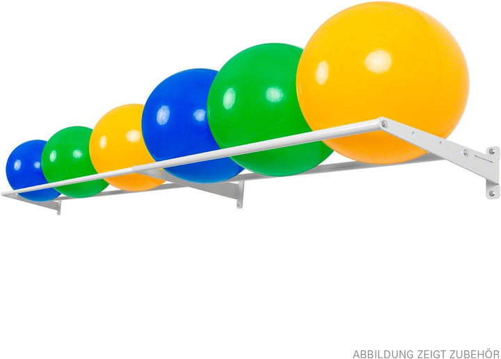 Sport-Tec Wandhalterung Set, 125 cm, mit 2 Auflagestäben, Basis- und Erweiterungsmodul, 7-TLG.