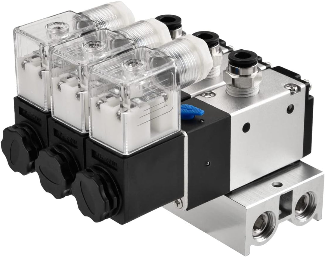 Heschen Elektrisches pneumatisches Dreifach-Magnetventil, 3V210-08, DC24V, PT1/4, 3/2-Wege, Krümmers
