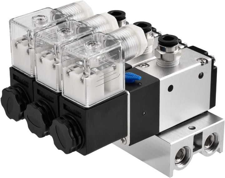 Heschen Elektrisches pneumatisches Dreifach-Magnetventil, 3V210-08, DC24V, PT1/4, 3/2-Wege, Krümmers