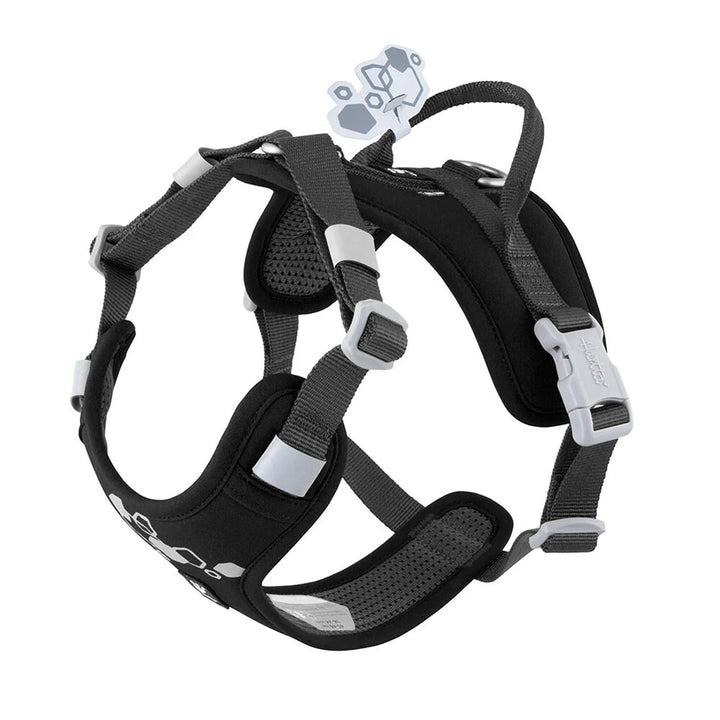 Hurtta Weekend Warrior Hundegeschirr II ECO (Raven, schwarz, 75-100 cm) raven, schwarz 75-100 cm, ra