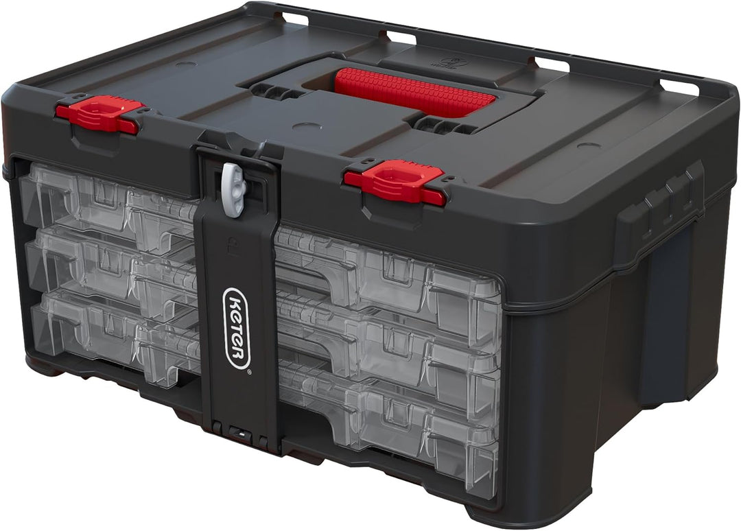Keter Stack & Roll Heavy Duty DIY 3 Organizer Werkzeug Aufbewahrungs-Set DIY 3 Organizer Werkzeug Au