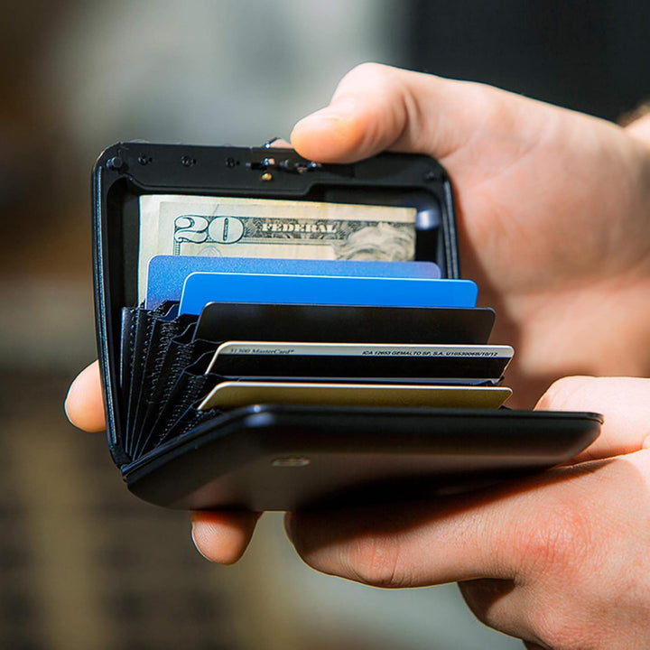 OGON Aluminium-Code-Geldbörse Code Wallet - Der Pocket Safe – Anti-RFID Kartenhalter – Kapazität für