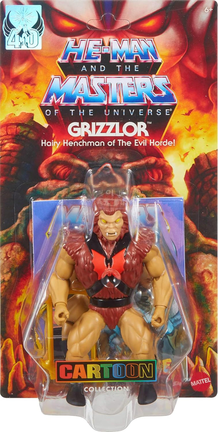 Masters of The Universe Origins Actionfigur Grizzlor aus der Cartoon-Kollektion, ca. 14 cm gross, 19