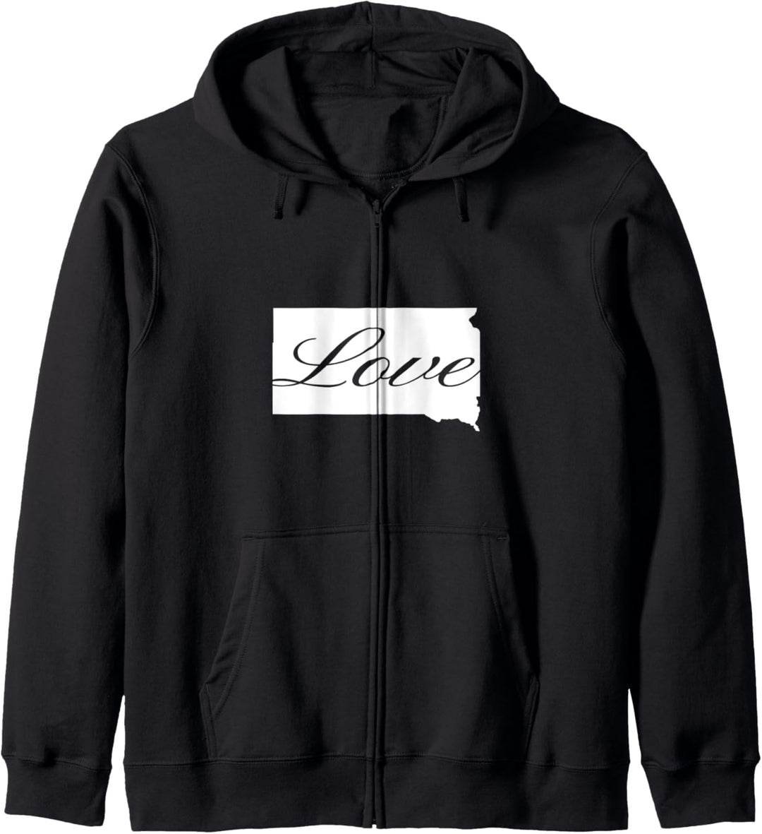 South Dakota Cursive Love State Pride Kapuzenjacke
