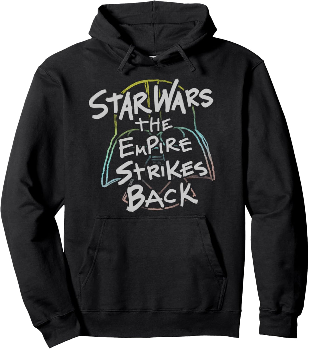Star Wars Empire Strikes Back Rainbow Vader Helmet Pullover Hoodie