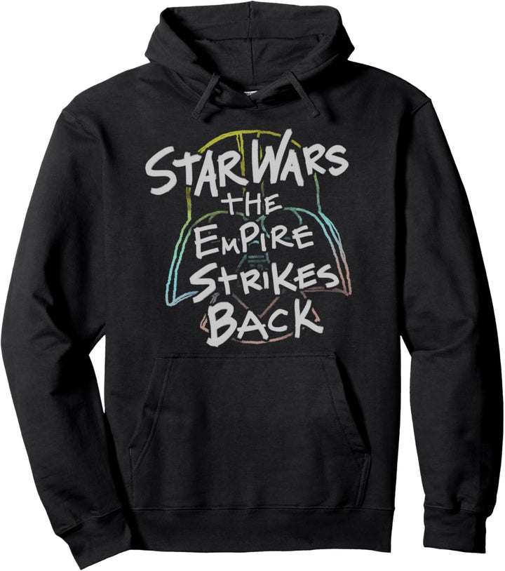 Star Wars Empire Strikes Back Rainbow Vader Helmet Pullover Hoodie