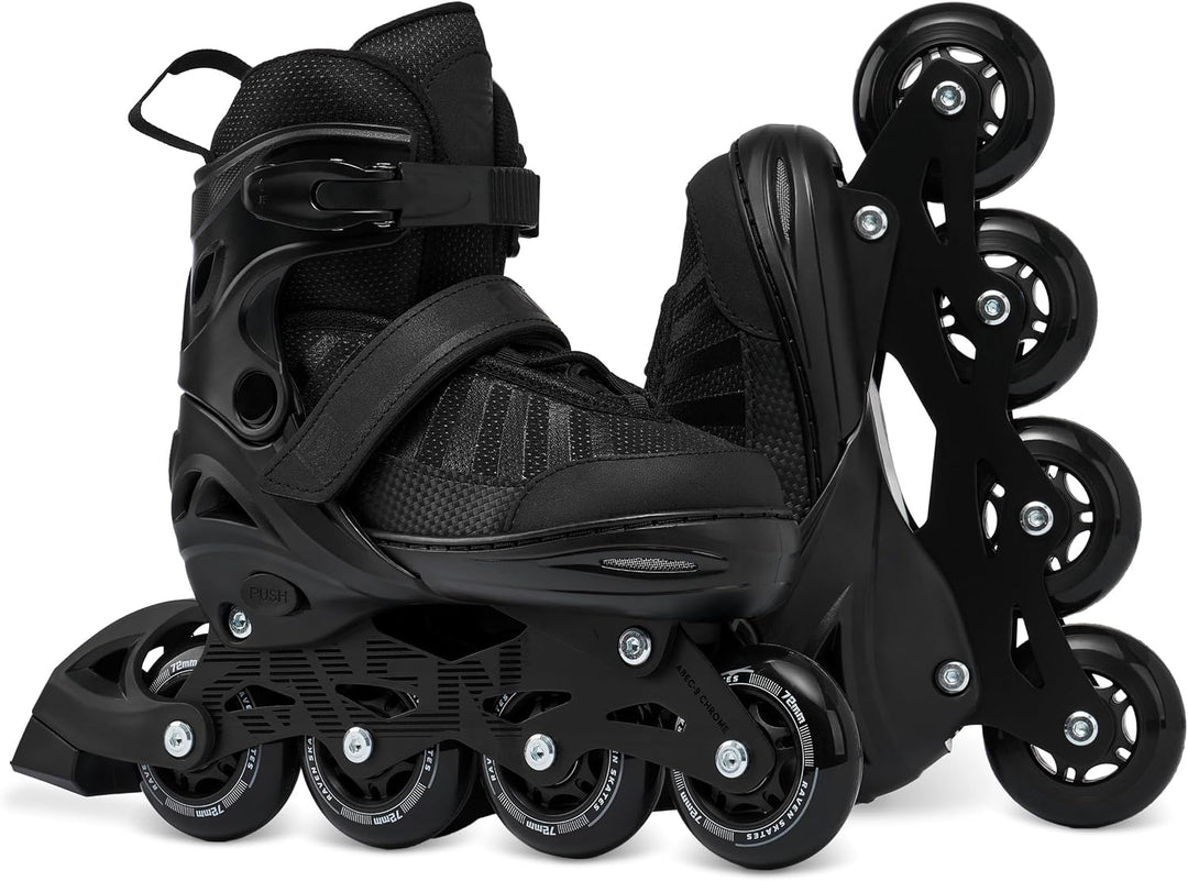 RAVEN Inline Skates Inliner für Kinder und Erwachsene OPTIONAL 2in1 mit Schlittschuhen verstellbar O