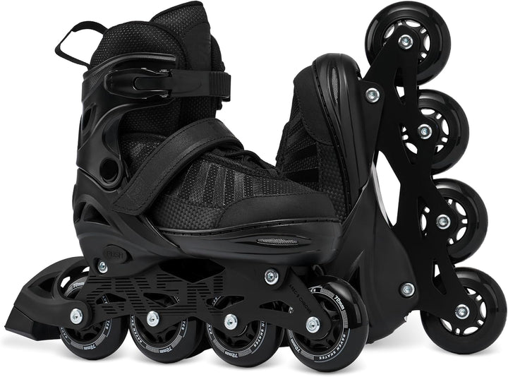 RAVEN Inline Skates Inliner für Kinder und Erwachsene OPTIONAL 2in1 mit Schlittschuhen verstellbar O