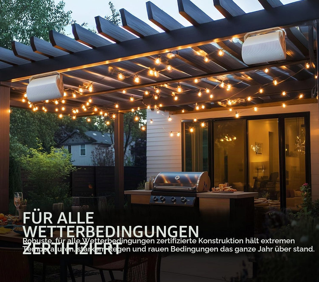 Polk Audio Atrium 5 sats Aussen-Lautsprecher (100 W) weiss, Weiss