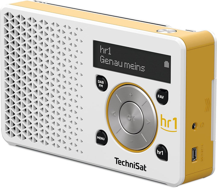TechniSat DIGITRADIO 1 hr1 Edition - tragbares DAB+ Radio mit Akku (DAB, UKW, Lautsprecher, Kopfhöre