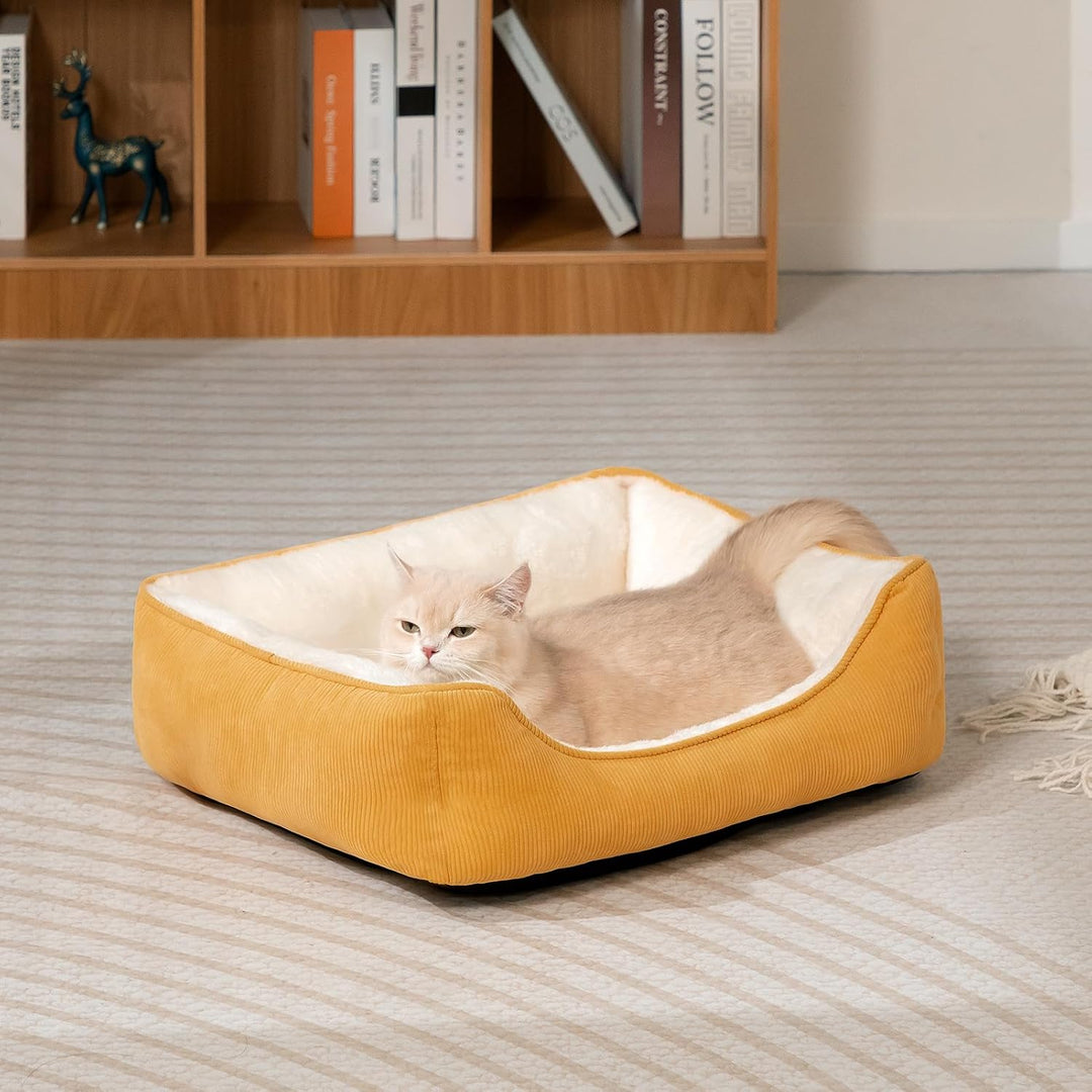 Hollypet Katzenbett Kleines Hundebett Haustierbett für Katzen und Welpen, Weiches Haustierschlafbett