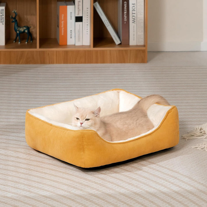 Hollypet Katzenbett Kleines Hundebett Haustierbett für Katzen und Welpen, Weiches Haustierschlafbett