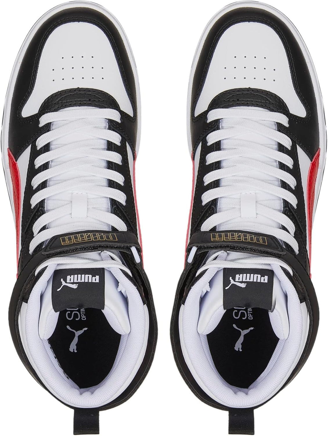 Puma Unisex Rbd GameSneaker 36 EU Puma White High Risk Red Puma Black Puma Team Gold, 36 EU Puma Whi