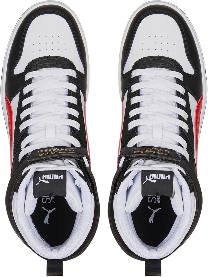 Puma Unisex Rbd GameSneaker 36 EU Puma White High Risk Red Puma Black Puma Team Gold, 36 EU Puma Whi