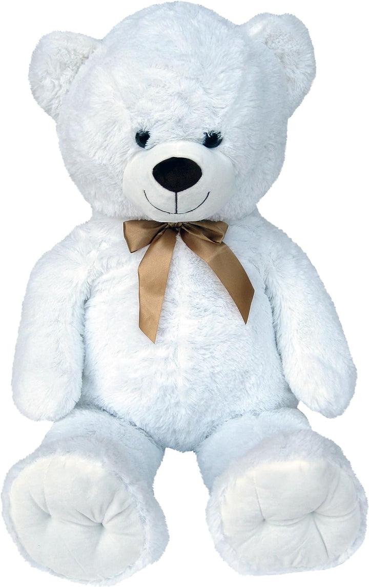 Wagner 9049 - Riesen XXL Teddybär 100 cm gross in Weiss - Plüschbär Kuschelbär Teddy weisser