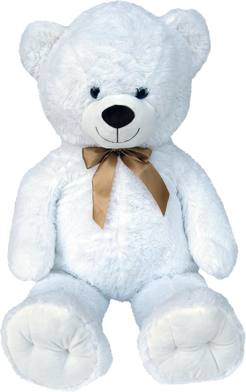 Wagner 9049 - Riesen XXL Teddybär 100 cm gross in Weiss - Plüschbär Kuschelbär Teddy weisser