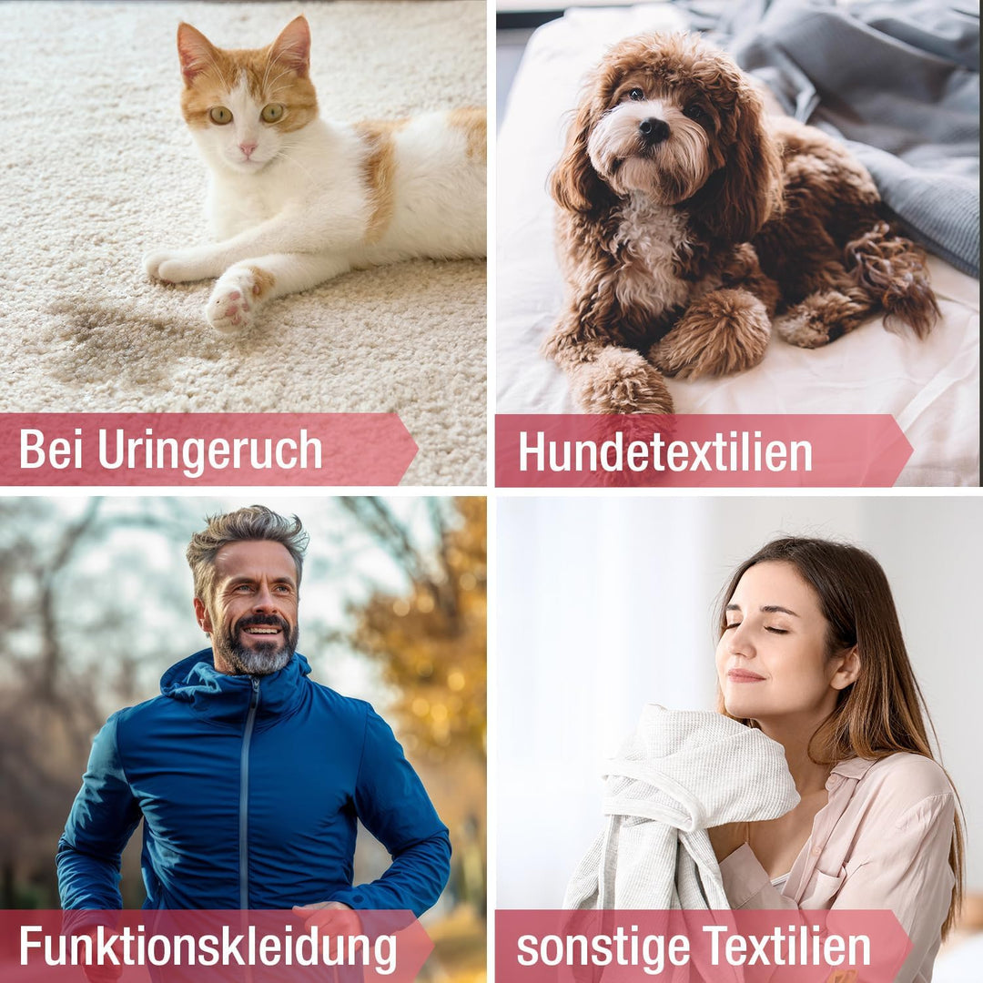 Pawlie's Geruchsentferner Wäsche 1L - Hochwirksamer Hygienespüler Wäsche, Geruchsneutralisierer, Enz